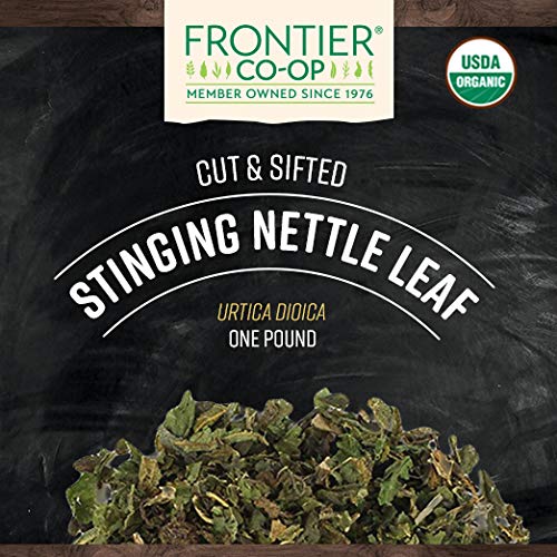 Frontier Co-op Organic Stinging Nettle Leaf 1lb Pack of 2 packaging detail