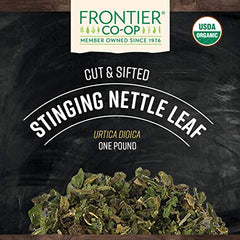 Frontier Co-op Organic Stinging Nettle Leaf 1lb Pack of 2 packaging detail