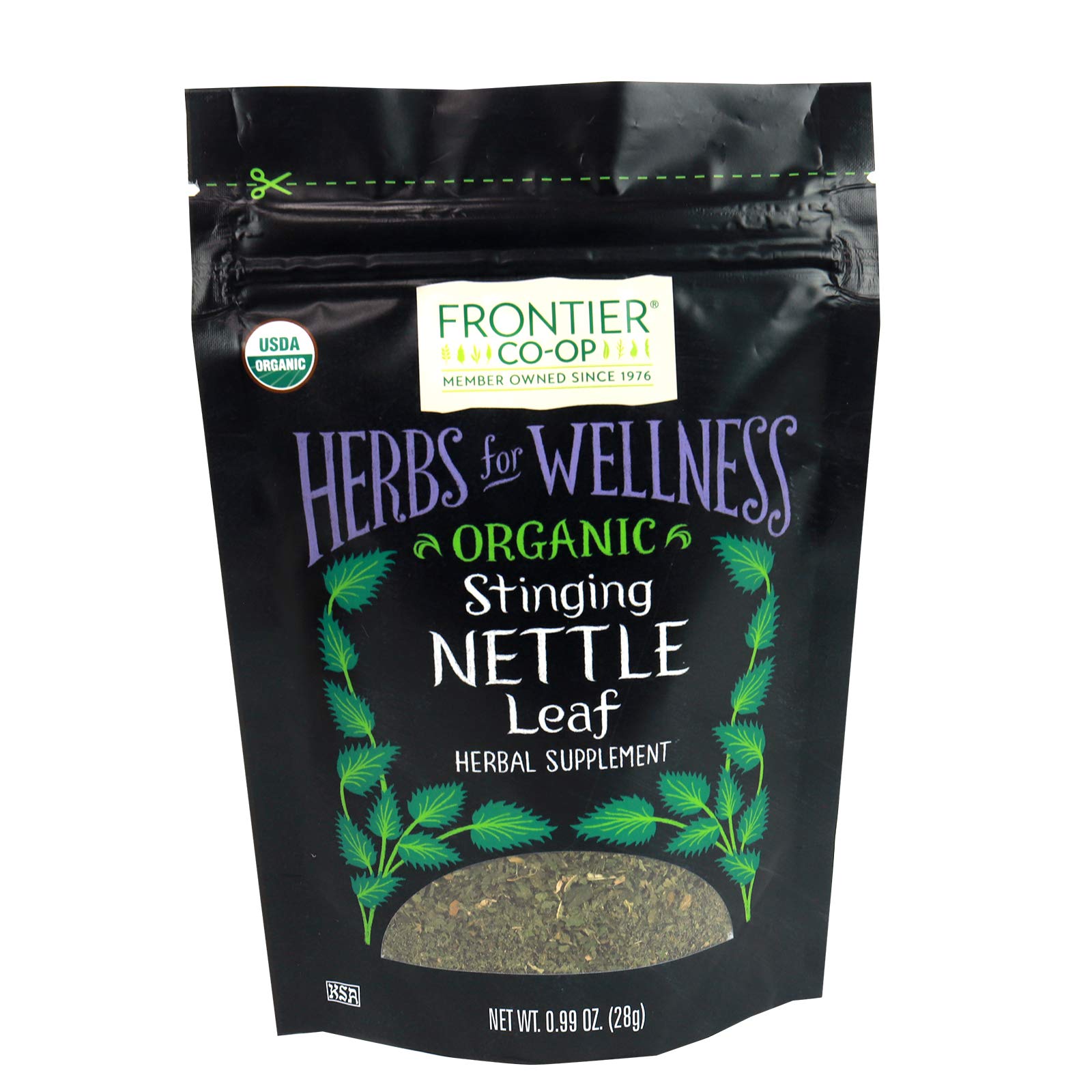 Frontier Co-op Organic Cut and Sifted Stinging Nettle Leaf 0.99 oz — front label