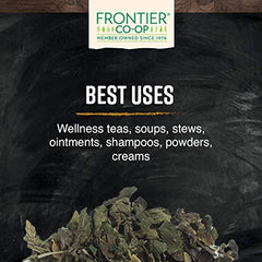 Botanical name Urtica dioica on product label