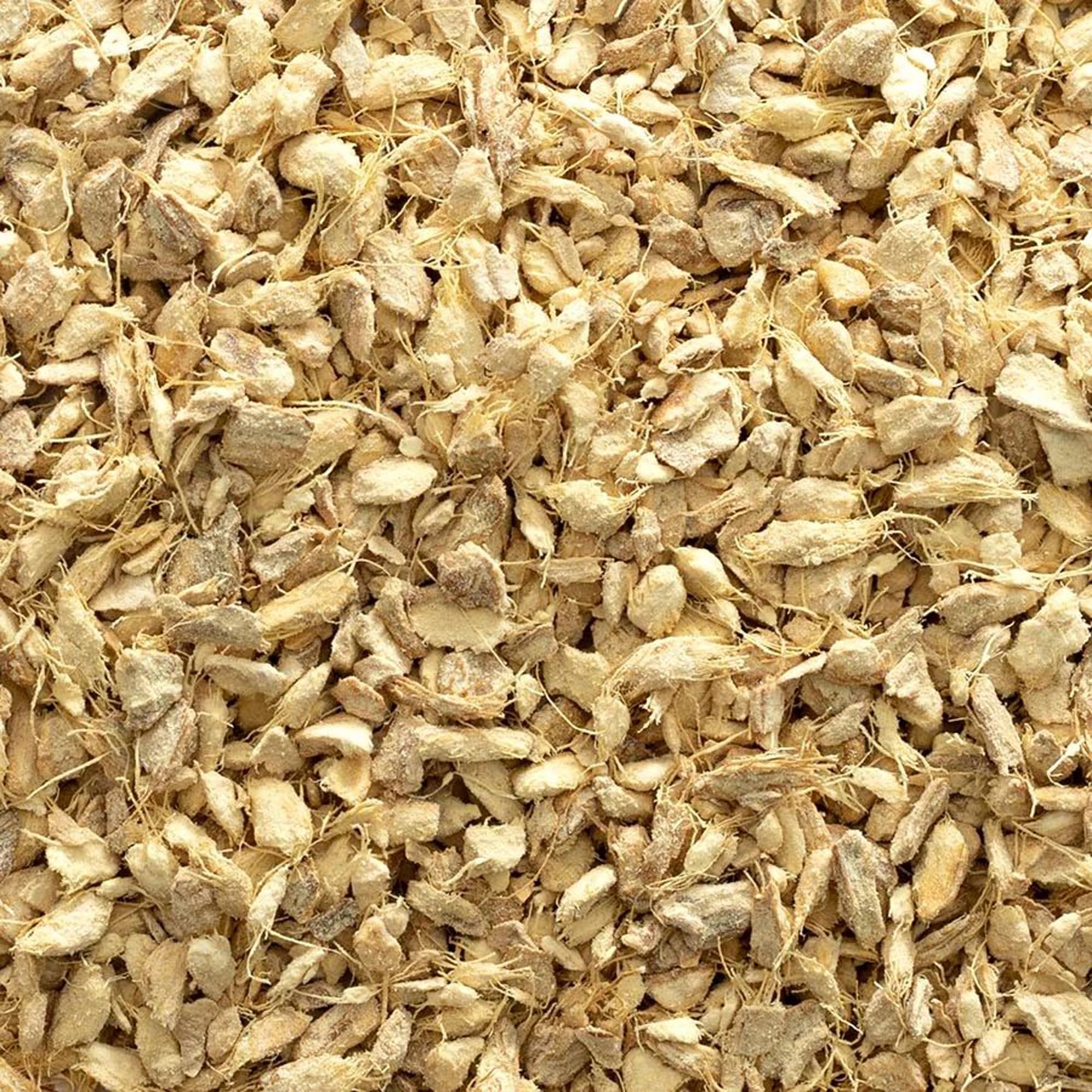 Packaging display of Frontier Natural Products ginger root 16 oz
