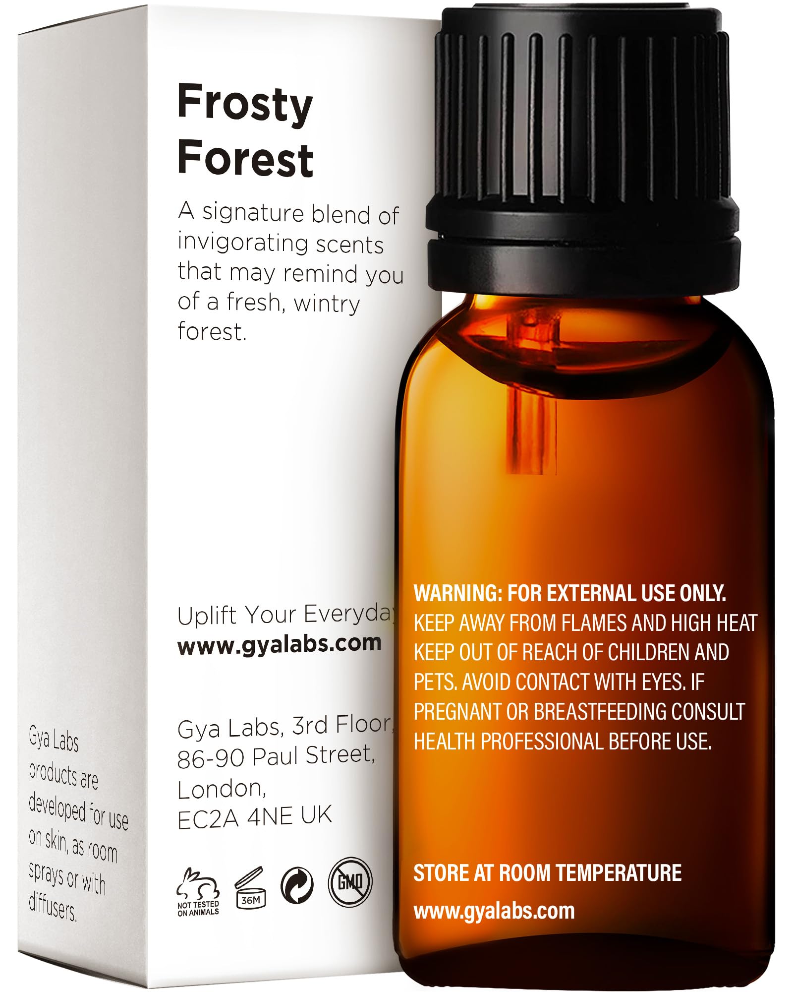 Frosty Forest essential oil aroma diffusing in a diffuser