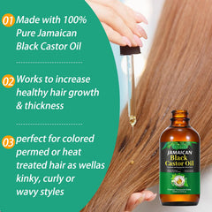 Frovetani Jamaican Black Castor Oil for skin massage provides moisturized skin