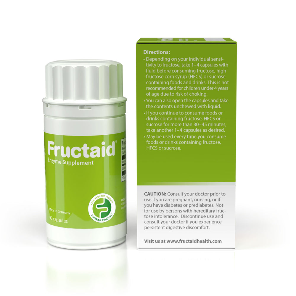 Fructaid used before meals to help with fructose-containing foods