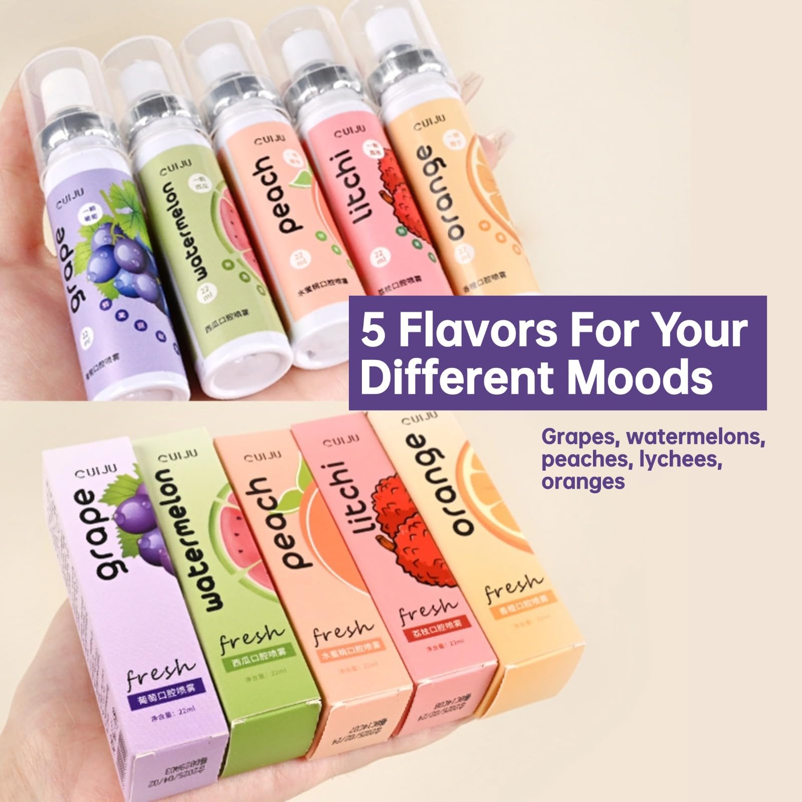 All-purpose breath freshener for adults and on-the-go