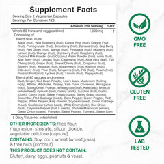 80 fresh superfoods blending 40 fruits and 40 greens