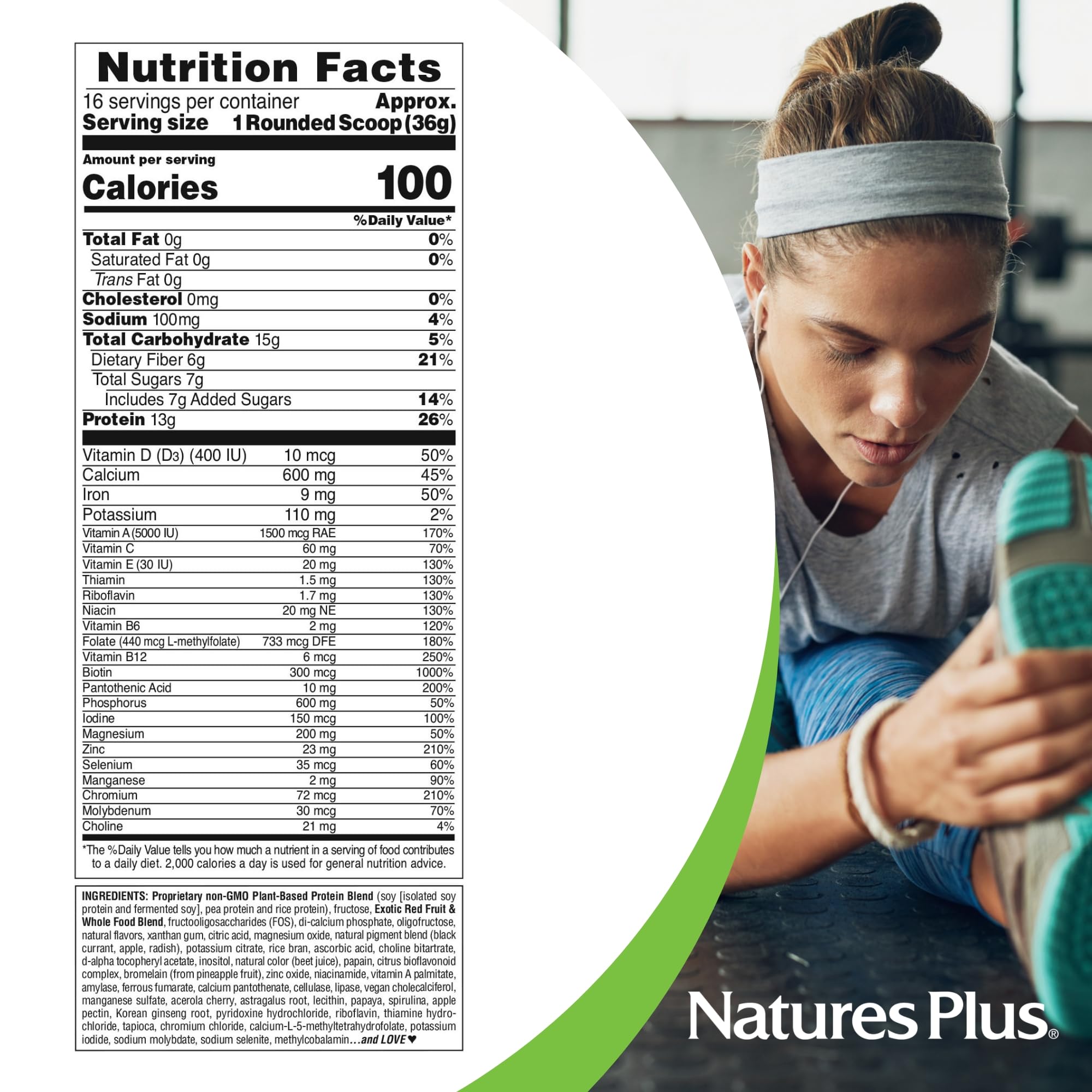 FRUITEIN packaging with branding and vitamins information