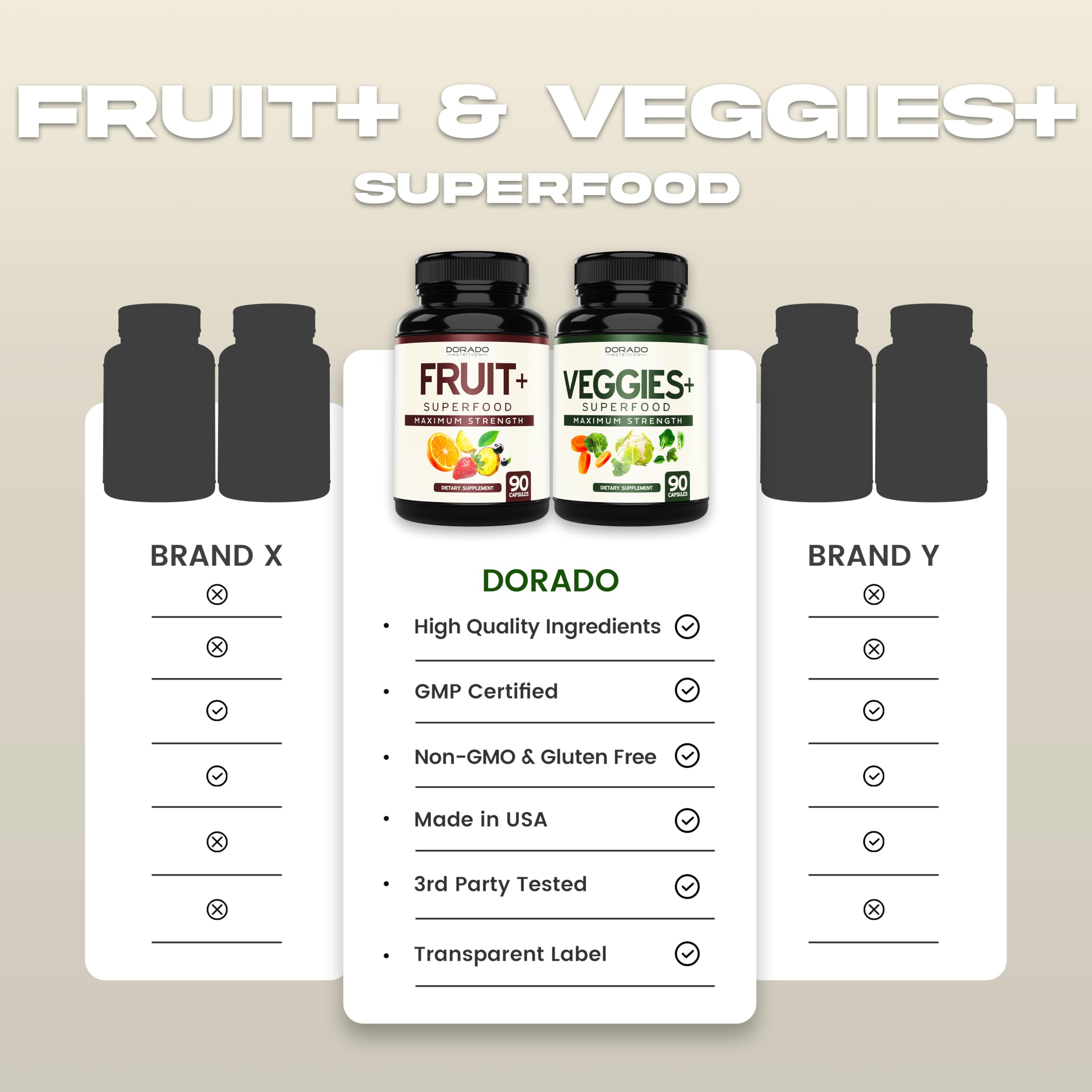 Adults taking Fruits & Veggies capsules for energy and immune support