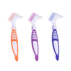 FRUTA denture cleaning brushes triple pack with double-sided design