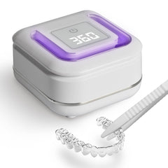 Product viewing port of the 2-in-1 ultrasonic and UV dental cleaner