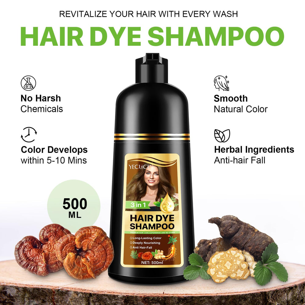 FSLHCY Instant Hair Dye 3in1 shampoo cleans colors nourishes hair