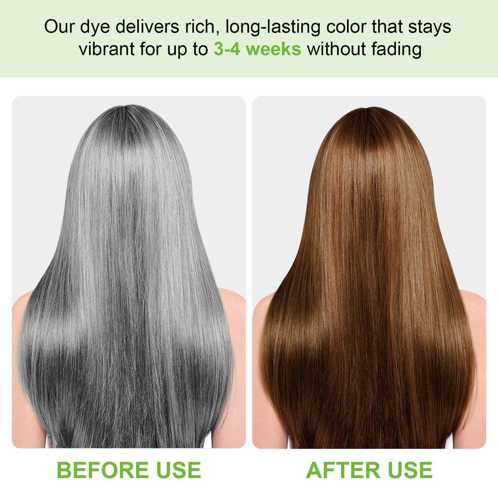 FSLHCY Instant Hair Dye Coffee foam application shows even distribution