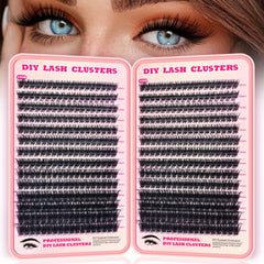 FTBZCF lash clusters 504pcs 100D for customizable at-home looks