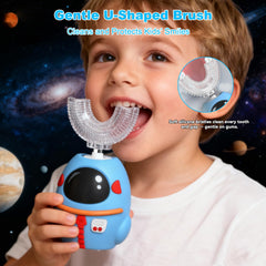 Five cleaning modes on FTOYIN kids toothbrush: Gentle, Standard, Clean, Whitening, Massage