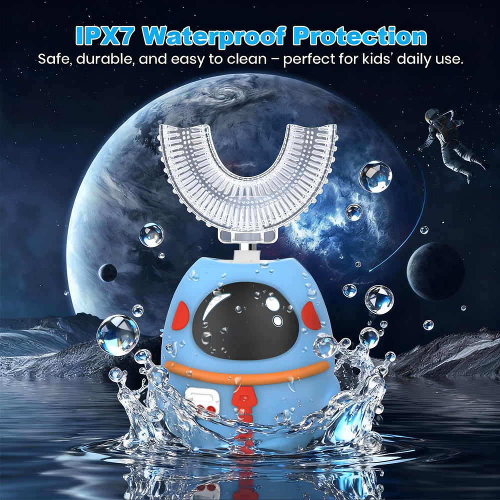 IPX7 waterproof design of FTOYIN kids toothbrush