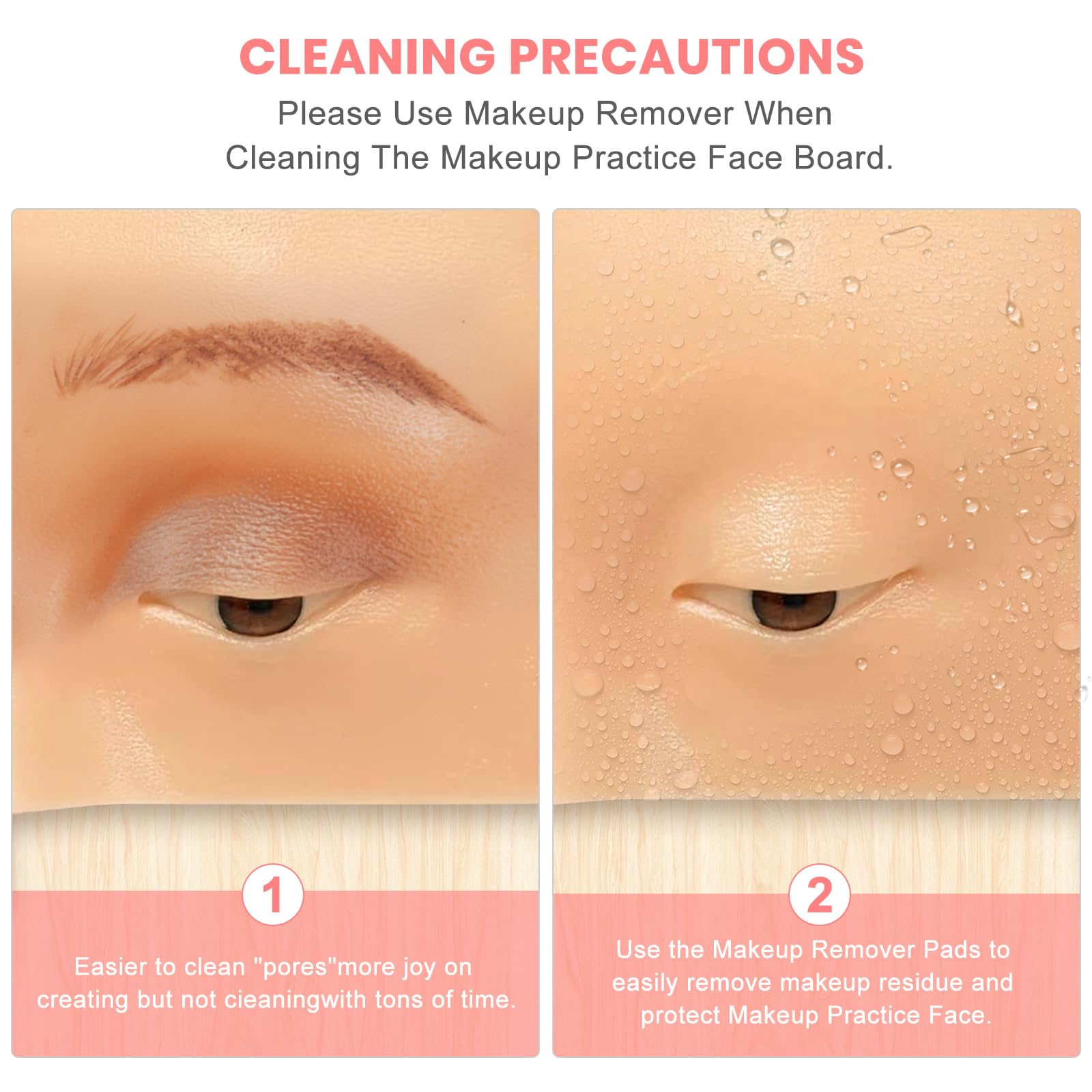 FTOYIN makeup practice board ideal for beginners and professionals to test looks