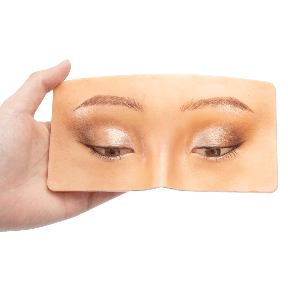 FTOYIN makeup practice face board close-up showing lifelike silicone texture for realistic looks