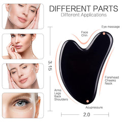 FUANKANG obsidian gua sha body board supports circulation and muscle relief