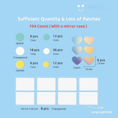 Portable FUANKANG patch with mirror-case for travel and quick touch-ups.