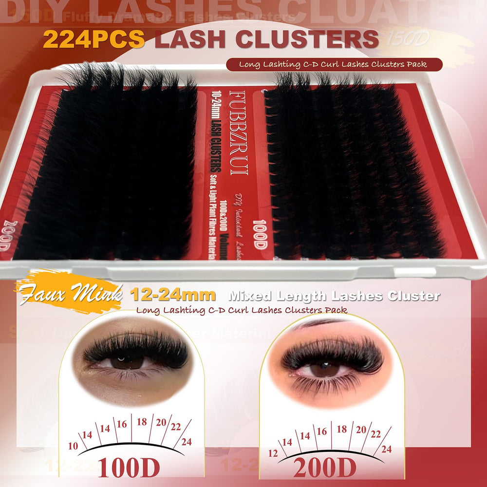 FUBBZRUI bold D curl clusters add depth while staying lightweight and flexible.