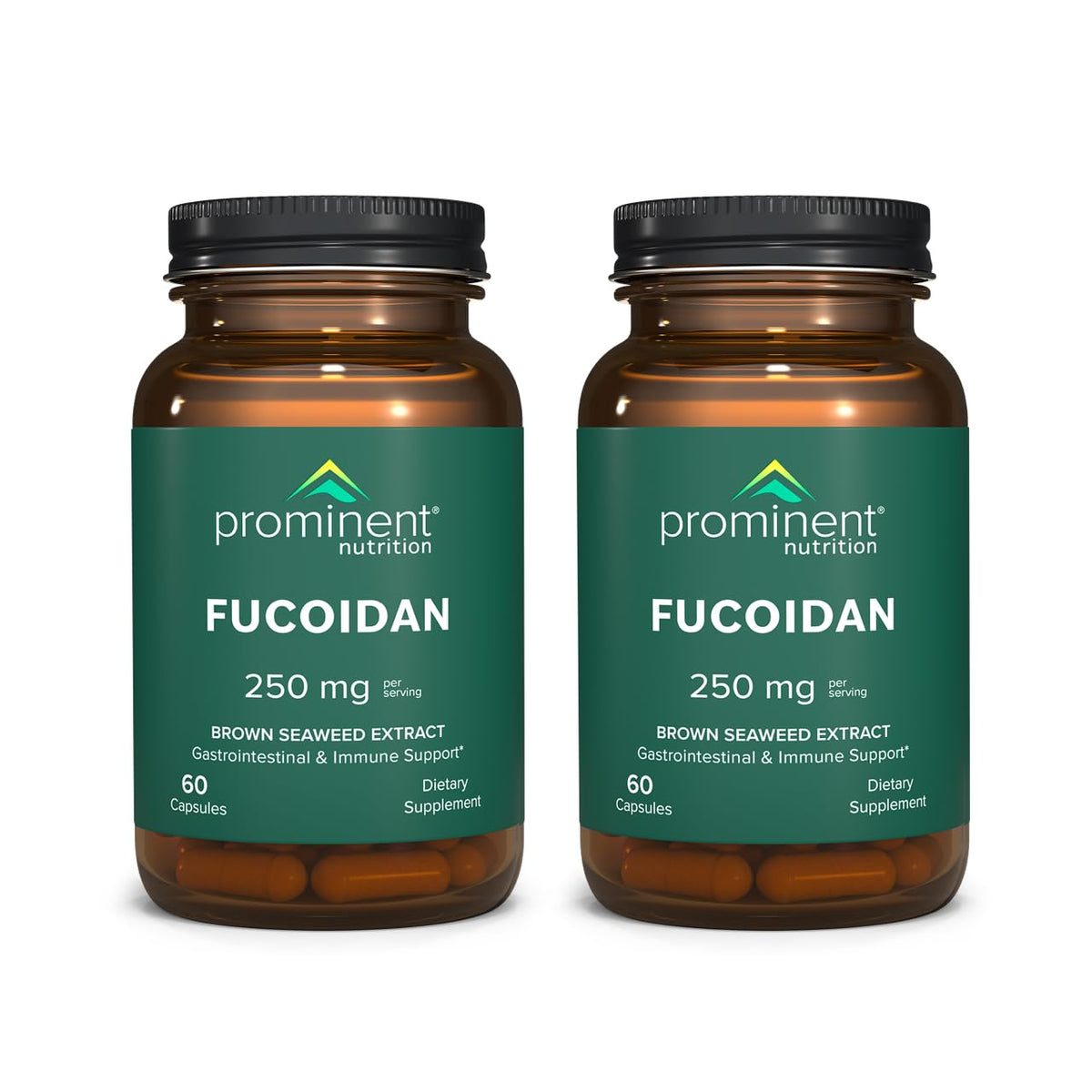 Prominent Nutrition Fucoidan bottle 2-pack front view