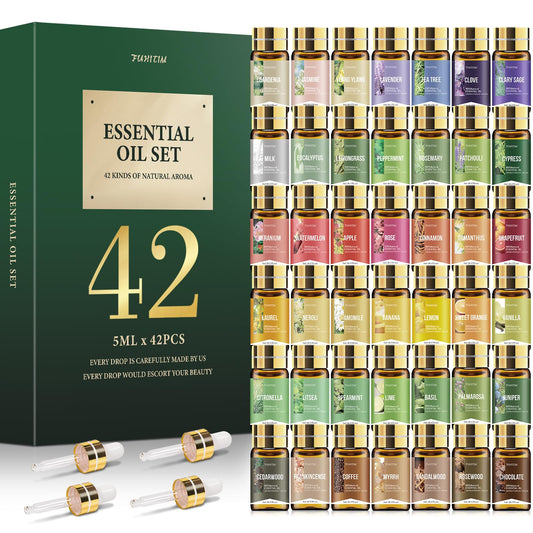 FUHITIM 42x5ml essential oil set bottle array