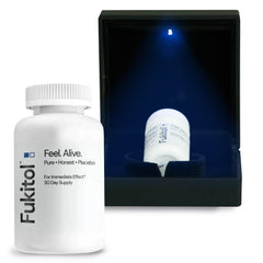 Fukitol Gift Edition black velvet lined box packaging