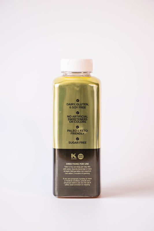 FULL BODY IMPACT label close-up showing ingredient dosages and benefits