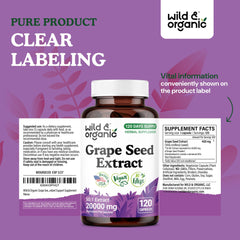 Full bottle showing 120 vegan capsules, 4 month supply