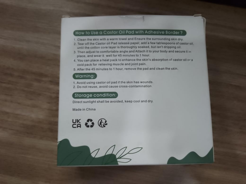 Complete castor oil pack wrap set