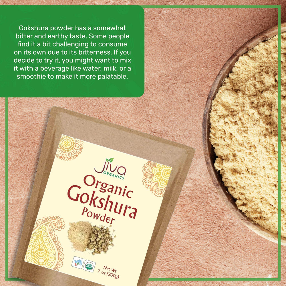 Full-spectrum tribulus (gokshura) powder detail