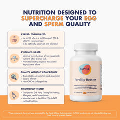 Dietitian-formulated FullWell Fertility Booster label