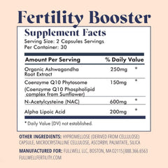 Front label of FullWell Fertility Trio prenatal vitamin lemon + DHA