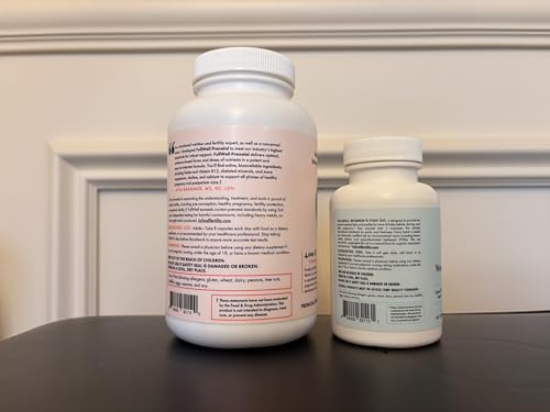 Close up of FullWell Prenatal Vitamin bottle label