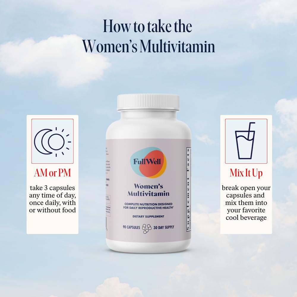 FullWell Multivitamin bottle with label details