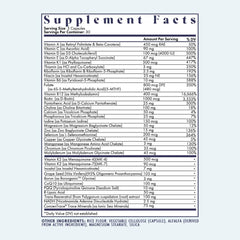 CoQ10 highlighted on FullWell Multivitamin label