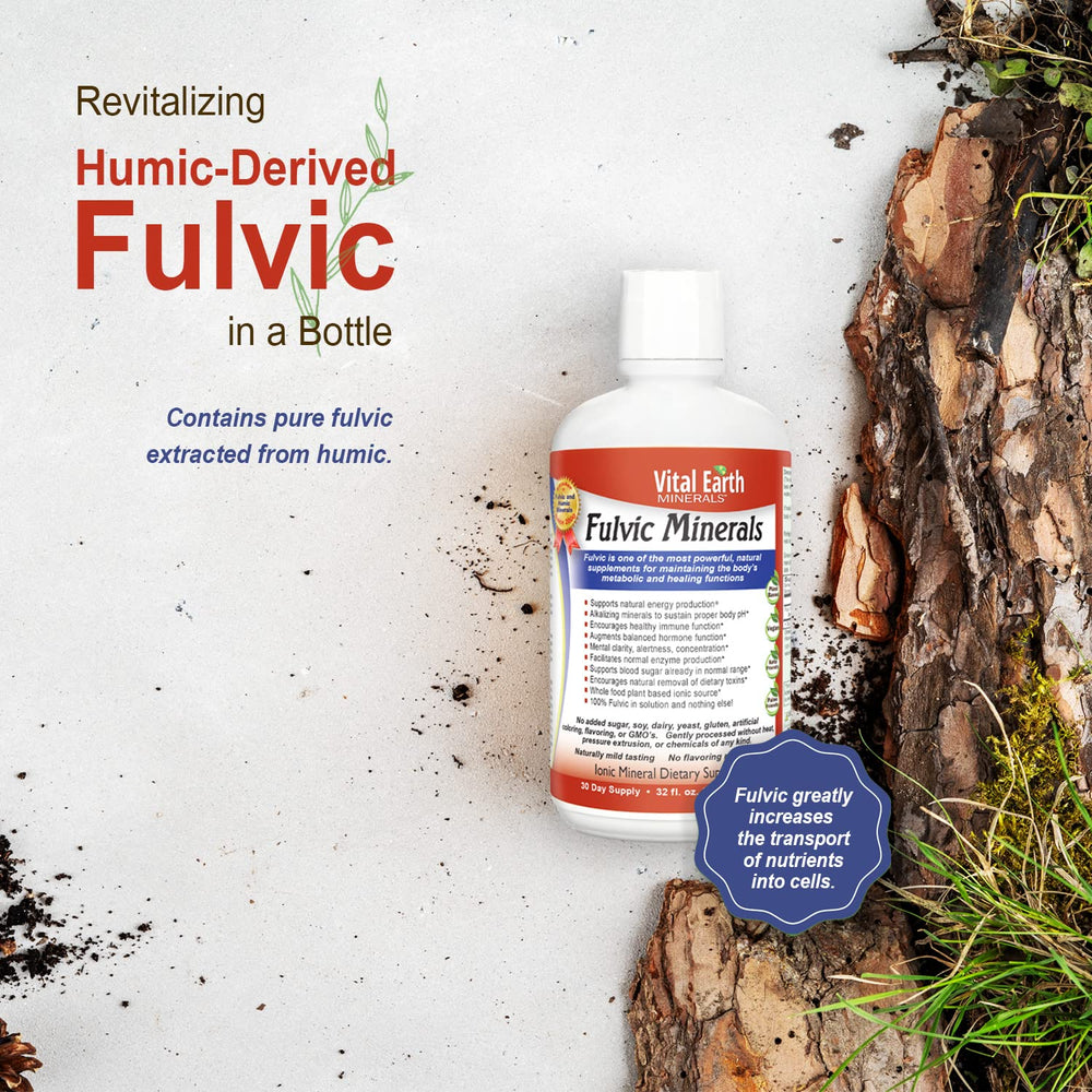 Fulvic acid supplement promoting energy and vitality