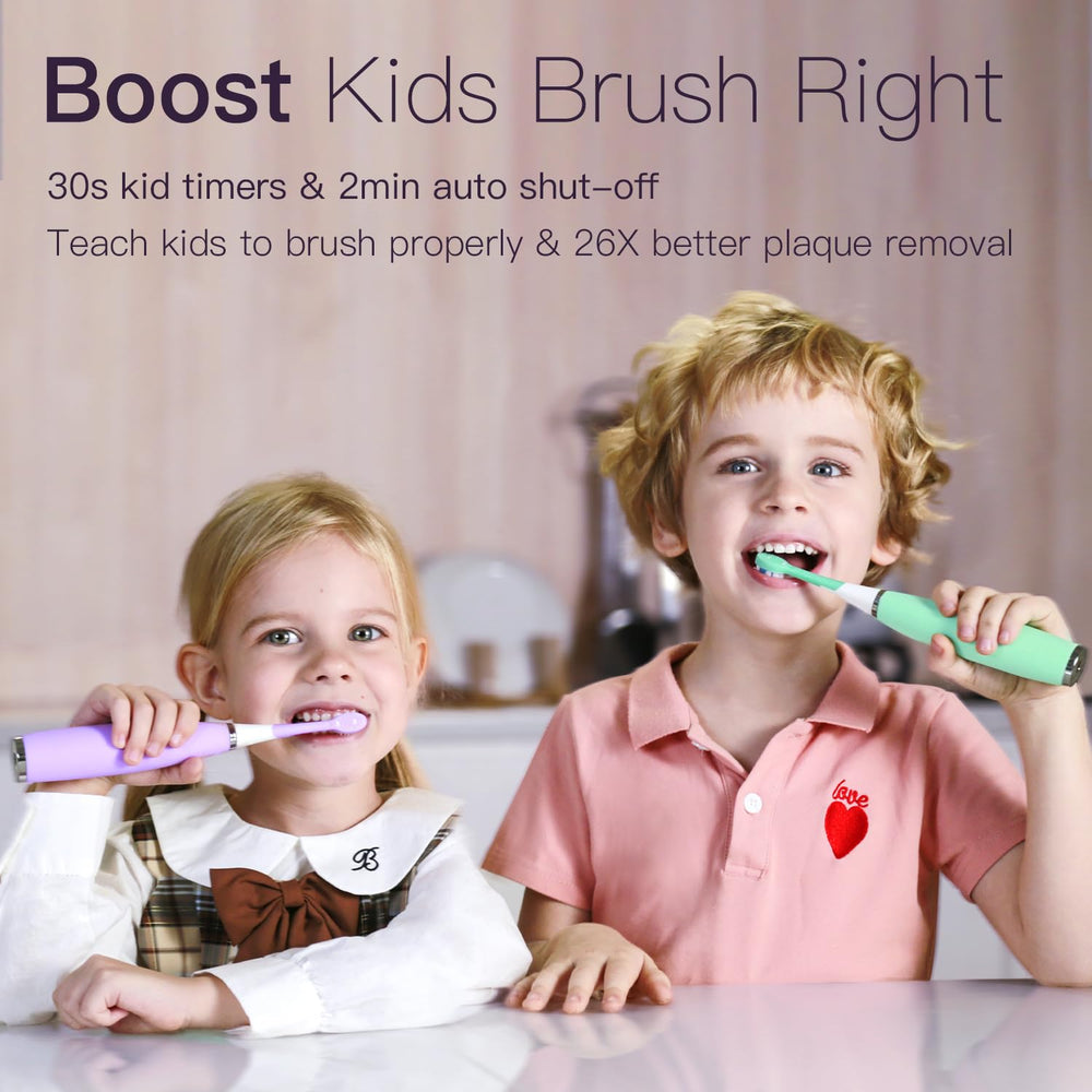 FUMEIKANG kids toothbrush purple with charging base