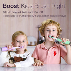FUMEIKANG kids toothbrush purple with charging base