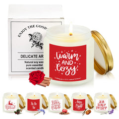 Fumete lavender candle glows softly for calming evenings