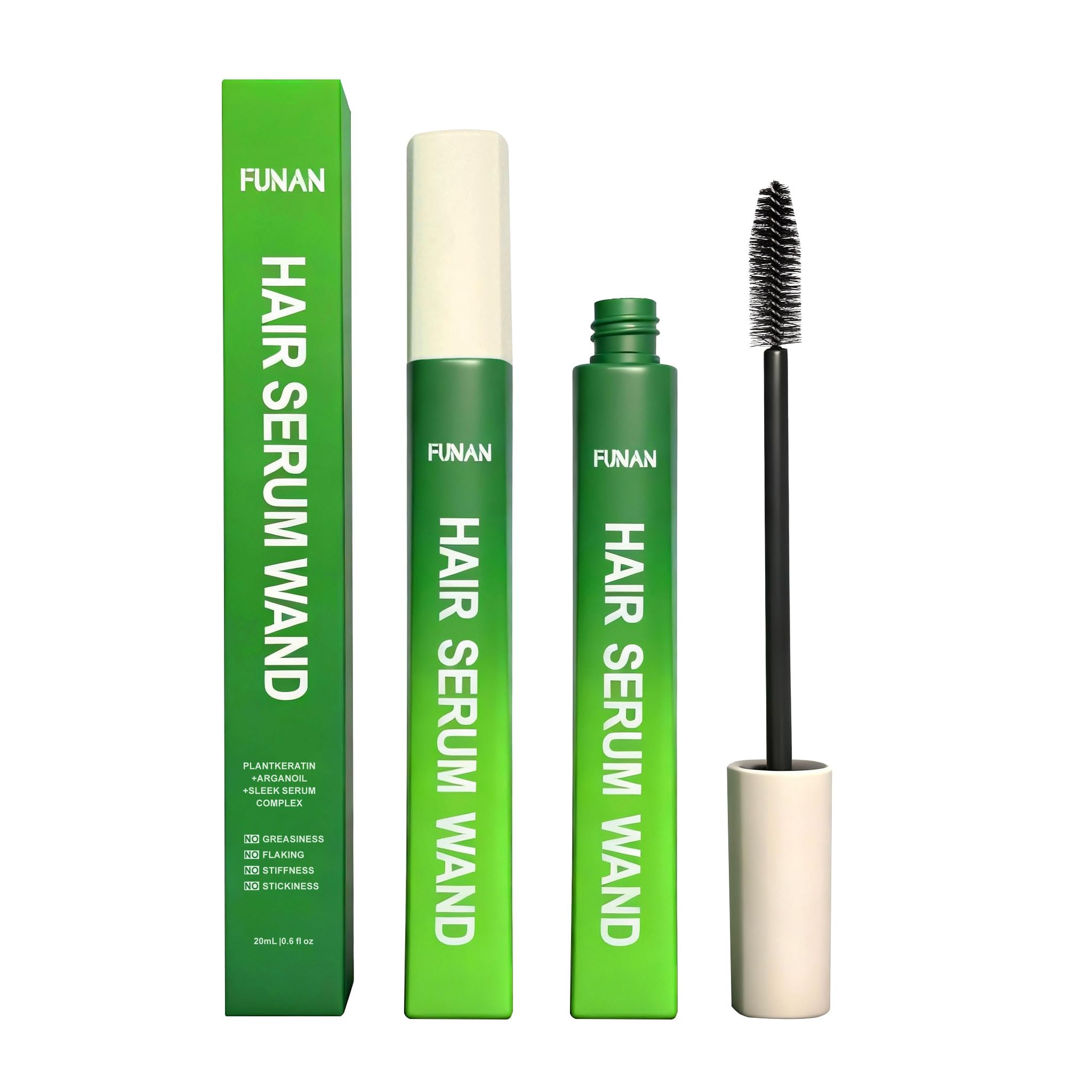 FUNAN Hair Serum Wand for flyaway control delivering smooth, polished edges.