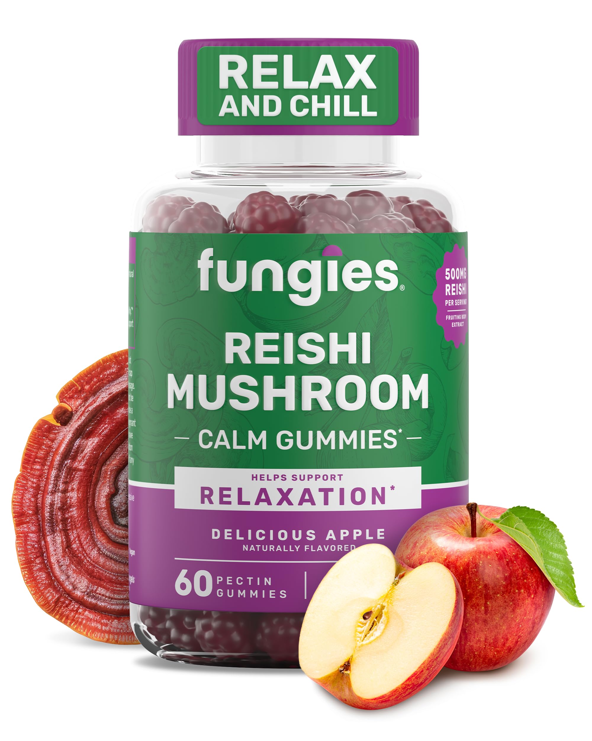 Hero image of Fungies Reishi Mushroom Gummies Apple flavor