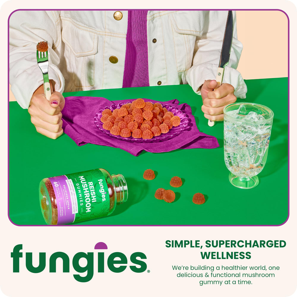 Illustration of immune support for Fungies Reishi Mushroom Gummies Apple flavor