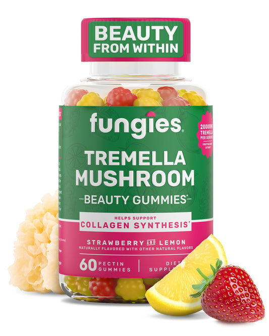 Fungies Tremella Mushroom Gummies strawberry-lemon flavor