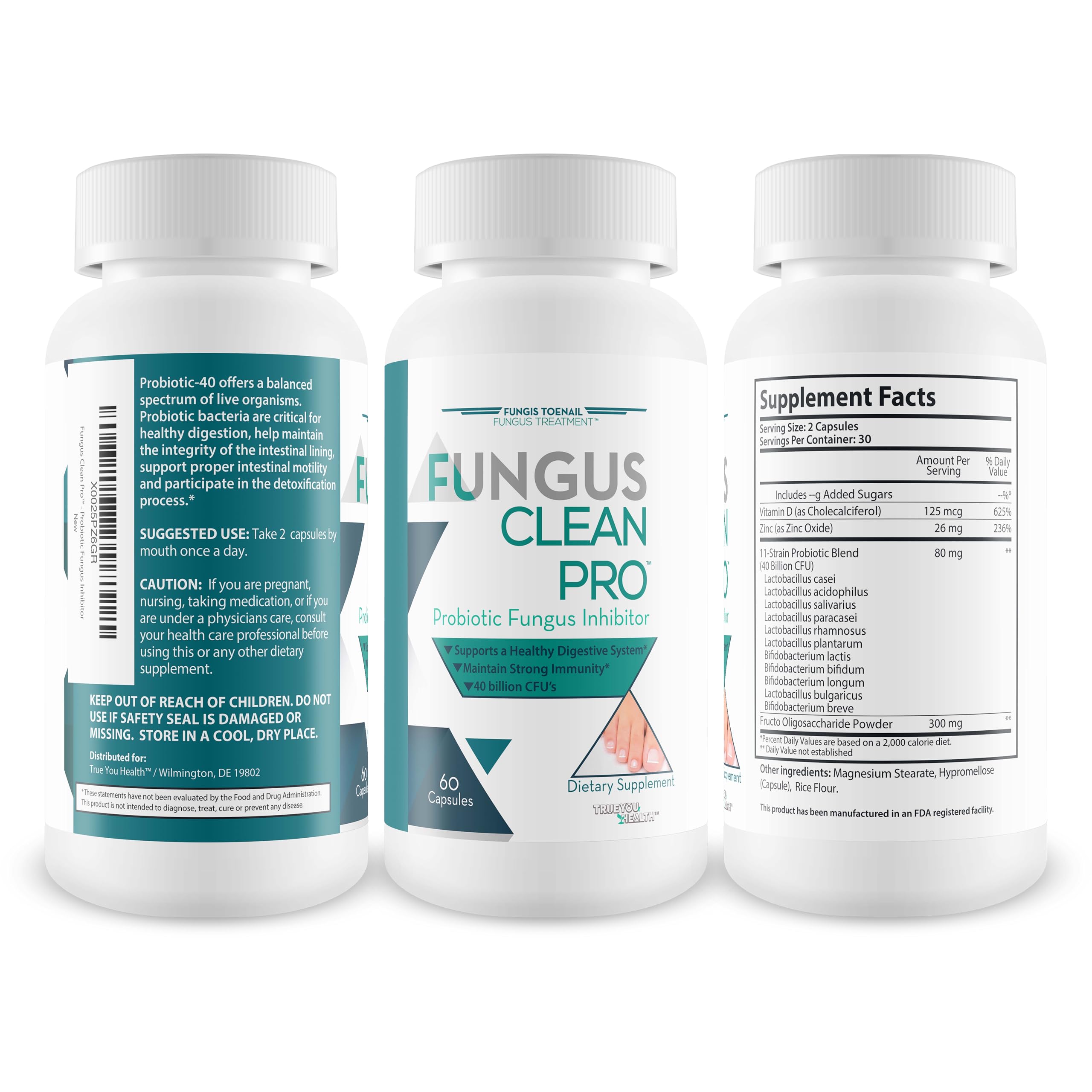 Fungis Toenail Fungus Treatment capsules pour demonstrates simple daily dosing.