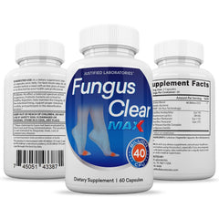 Packaging of Justified Laboratories Fungus Clear Max bottle