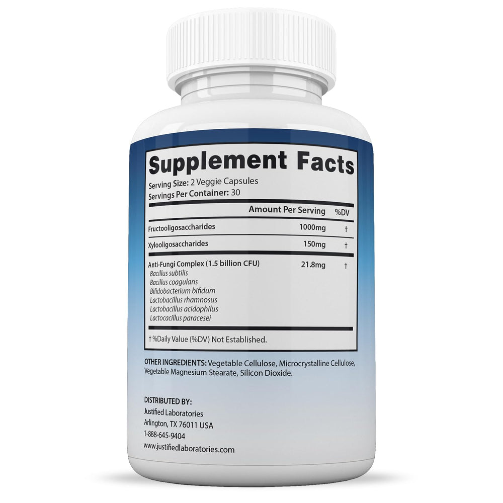 Illustration of probiotic ingredients including Lactobacillus acidophilus and Bifidobacterium lactis