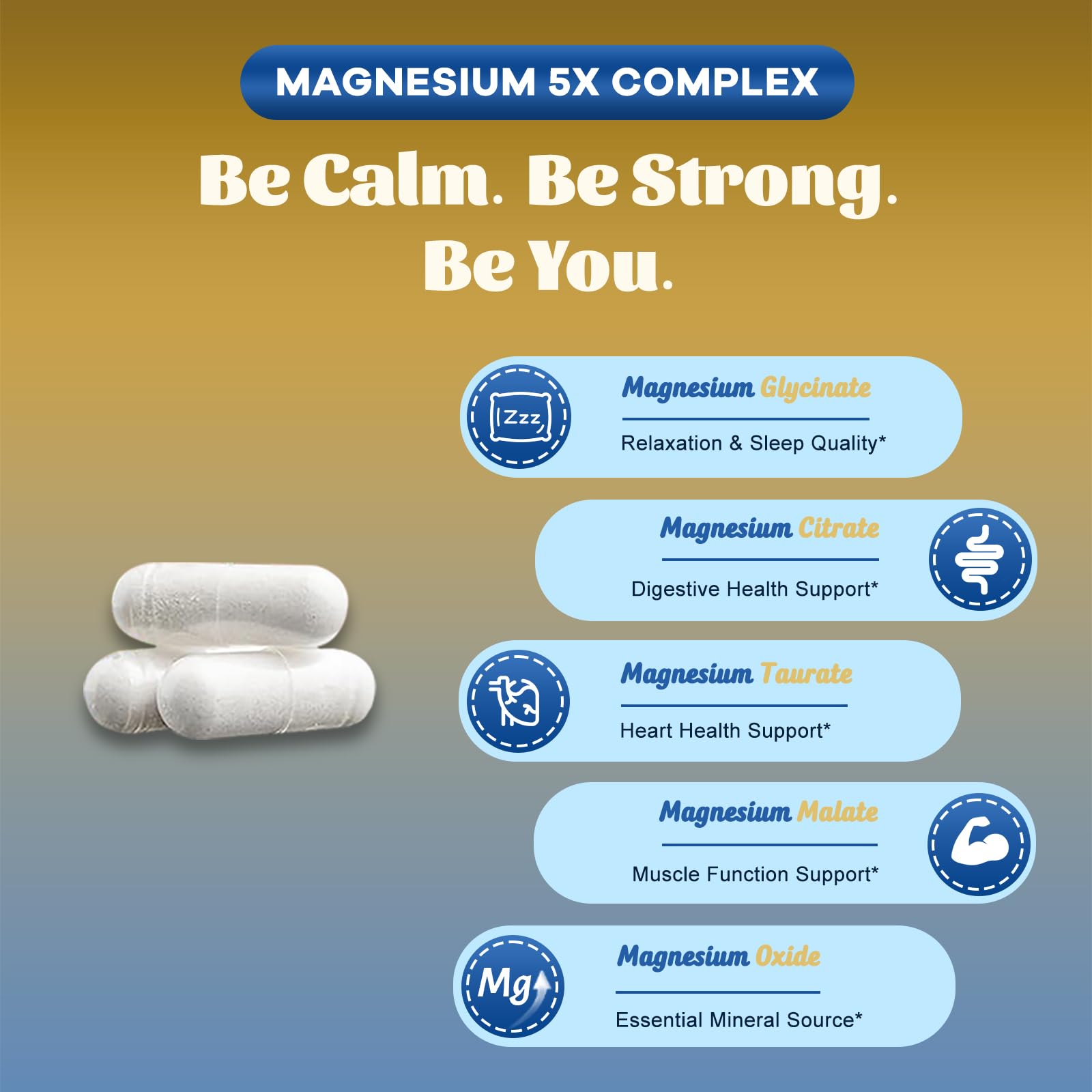 Side angle of FUNRICH Glucosamine Chondroitin MSM & Magnesium Complex set packaging
