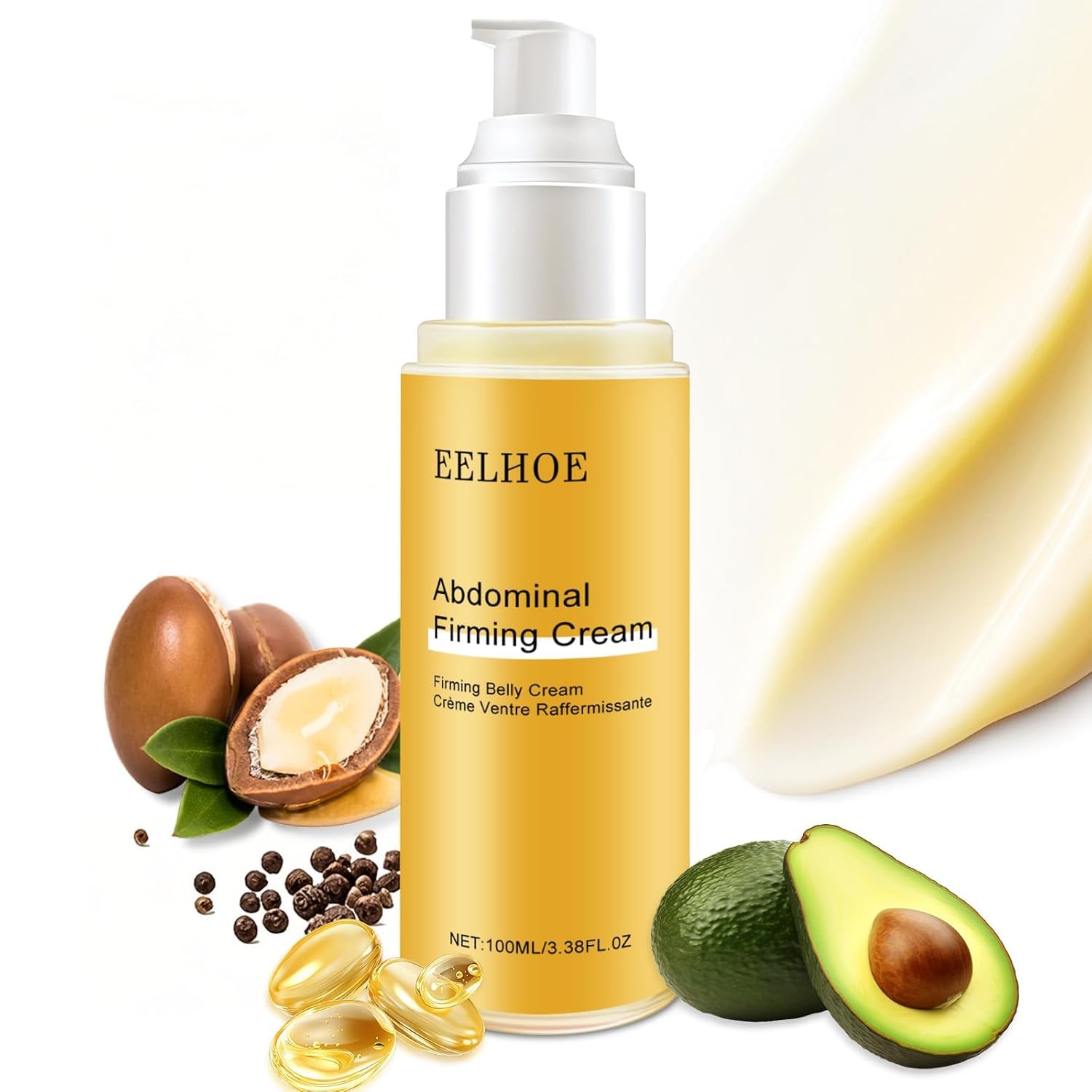Fuputo B Flat Belly Firming Cream bottle front showing premium packaging for everyday use