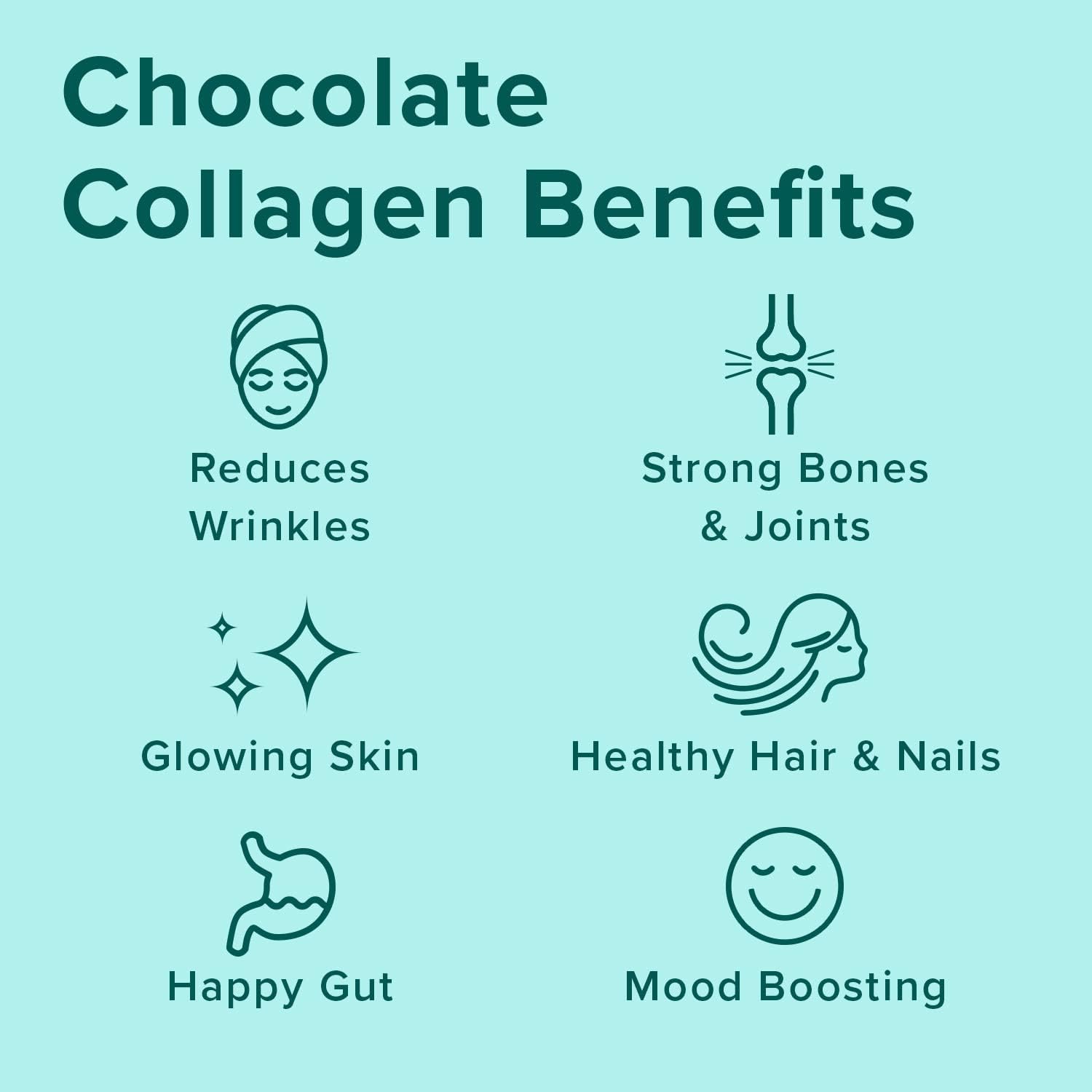 Collagen peptides nutrition profile illustration